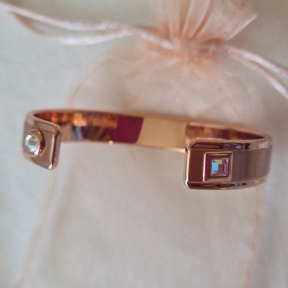 Mary Kay Rose Gold Engraved Cuff Bracelet New